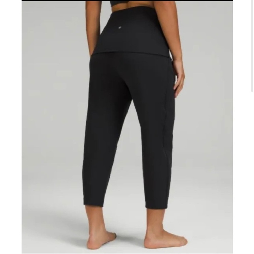lululemon athletica Black Track Crop Joggers